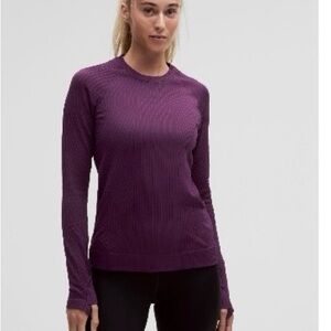 Lululemon Rest Less Pullover Purple Long Sleeve Top
